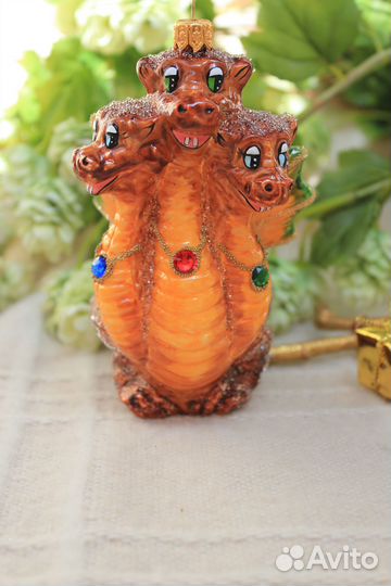 Елочные игрушки Irena Дракон трехглавый