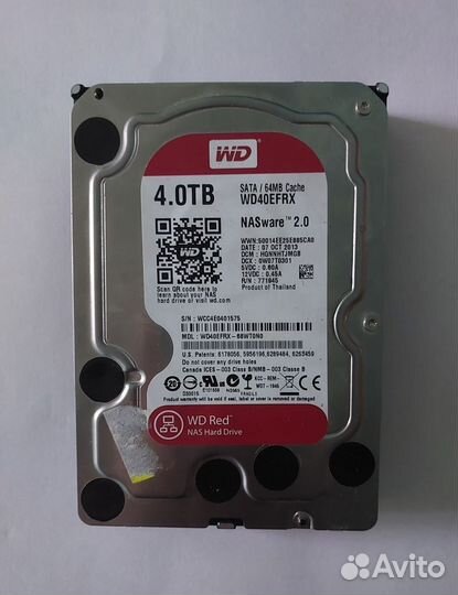 Жёсткие диски Western Digital Red 4TB