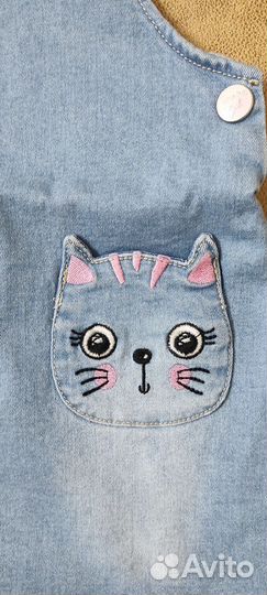 Джинсовый сарафан 98-104