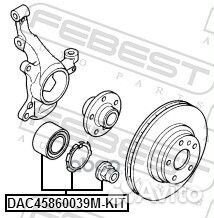 Подшипник ступицы передний DAC45860039M-KIT DAC