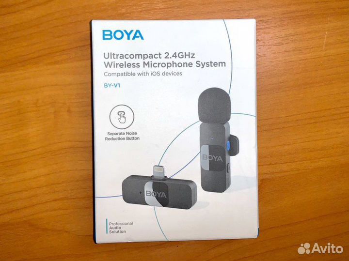 Беспроводной петличный микрофон Boya BY-V1