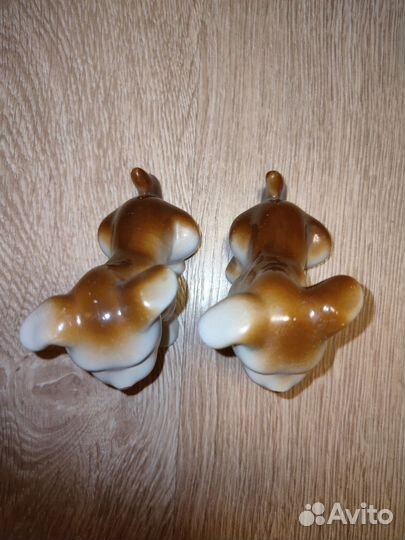 Статуэтка фарфор Щенки, Рыбак