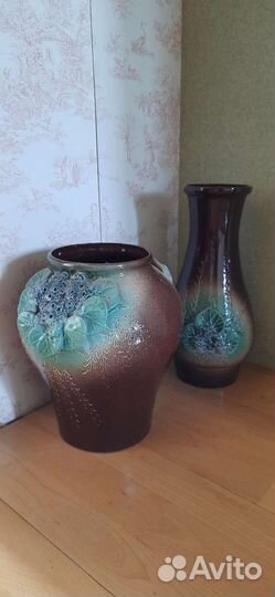 Две керамические вазы. Новые