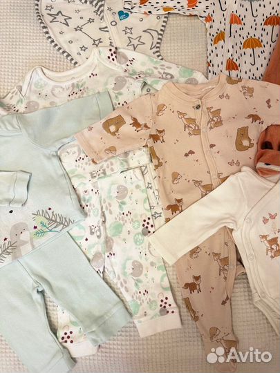 Одежда для новорожденной девочки 56-62 р брендовая