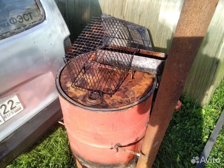 Коптильня горячего копчения бу