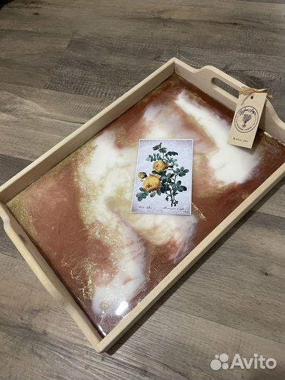 Поднос из эпоксидной смолы