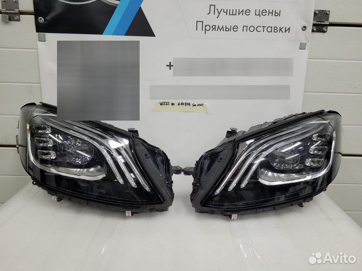 Фары фара Мерседес W222 рестайлинг