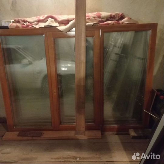 Деревянные окна со стеклопакетом бу