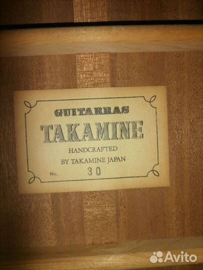 Классическая гитара Япония Takamine 30 массив