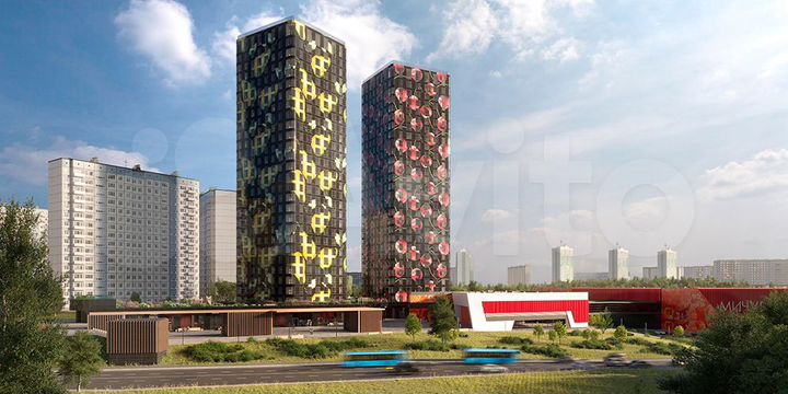 2-к. квартира, 45,8 м², 9/28 эт.