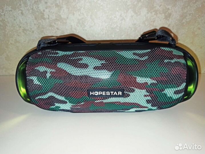 Hopestar H48 Колонка + Эквалайзер + Подсветка + FM