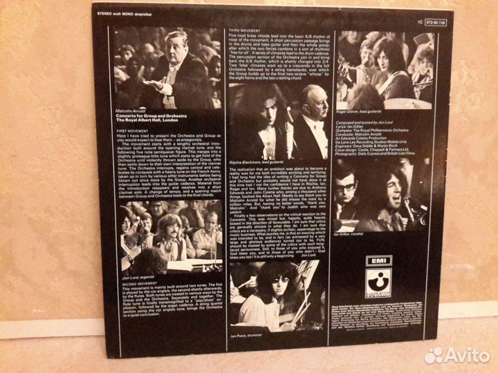 LP Deep Purple - In Live Concert AT The Royal