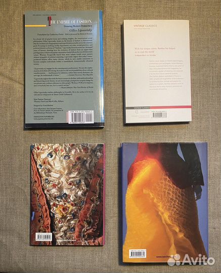 Книги о моде: Gilles Lipovetsky, Roland Barthes, T