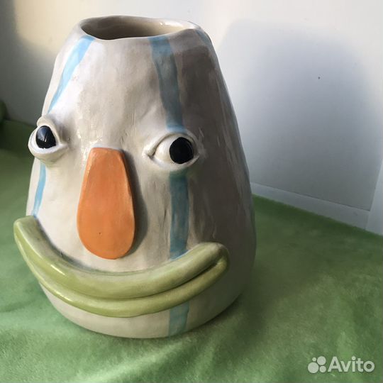 Авторская керамическая ваза ручной работы