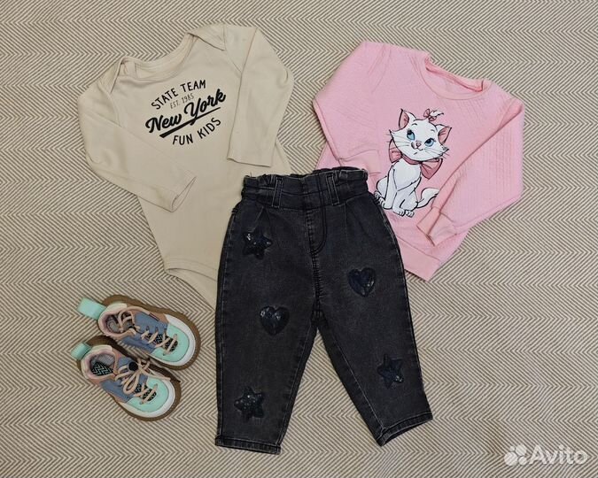 Пакет вещей на девочку 80 размер