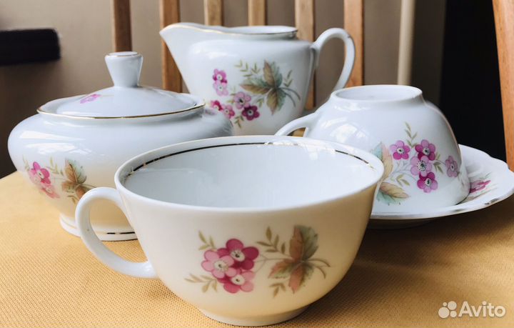 Чайный сервиз ГДР и Дулево (остатки)