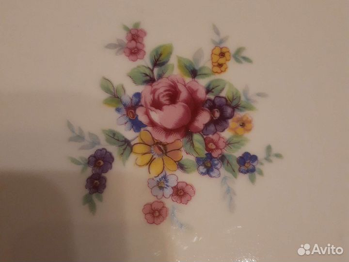 Блюдо сервировочное большое фарфор Чехословакия