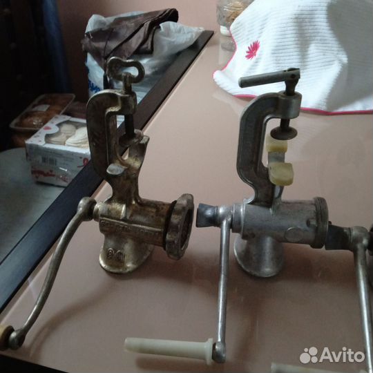 Мясорубка, механическая, из, металла