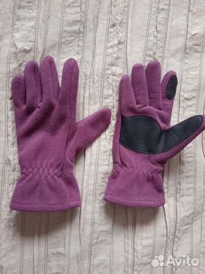 Перчатки флисовые Decathlon 6-9 лет