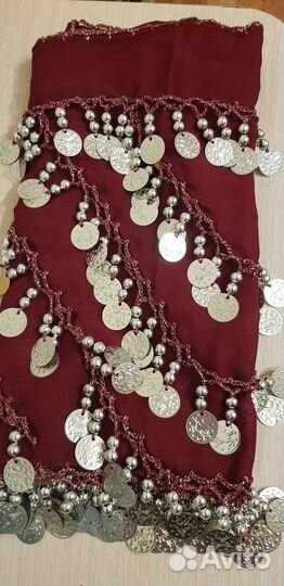 Пояс с монетками для восточных танцев