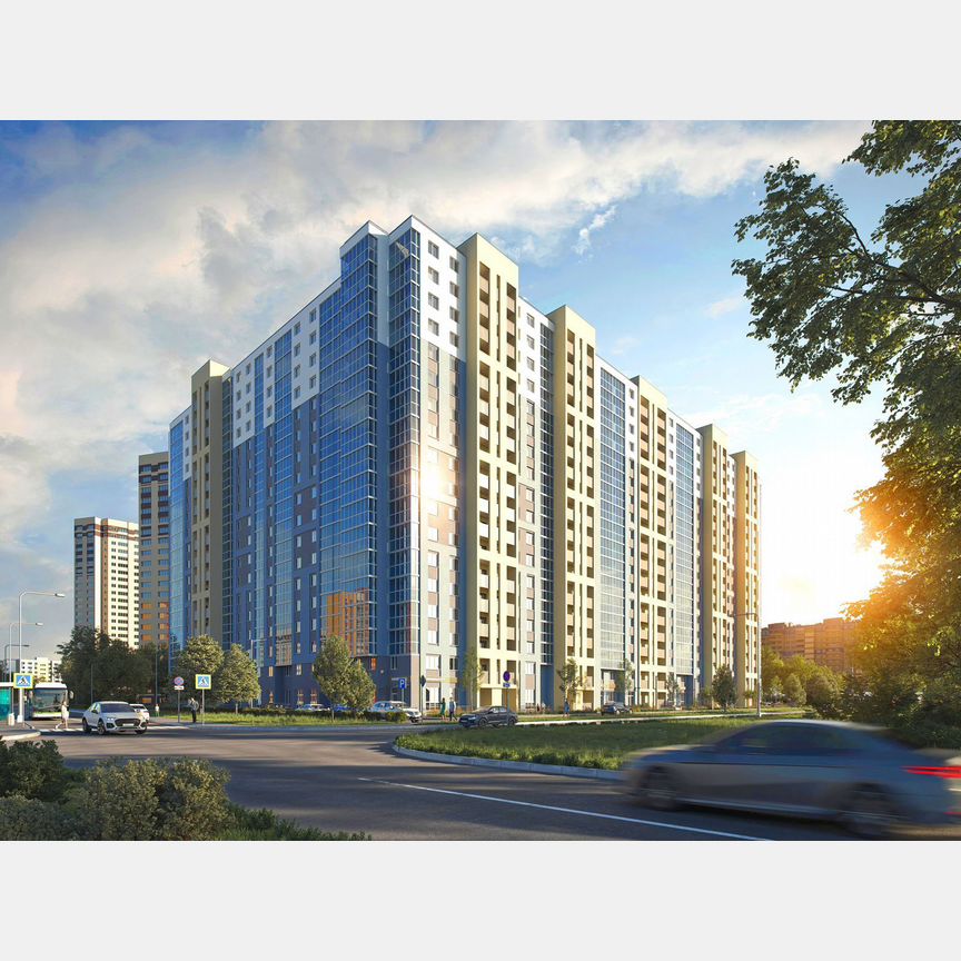 2-к. квартира, 65,2 м², 9/19 эт.