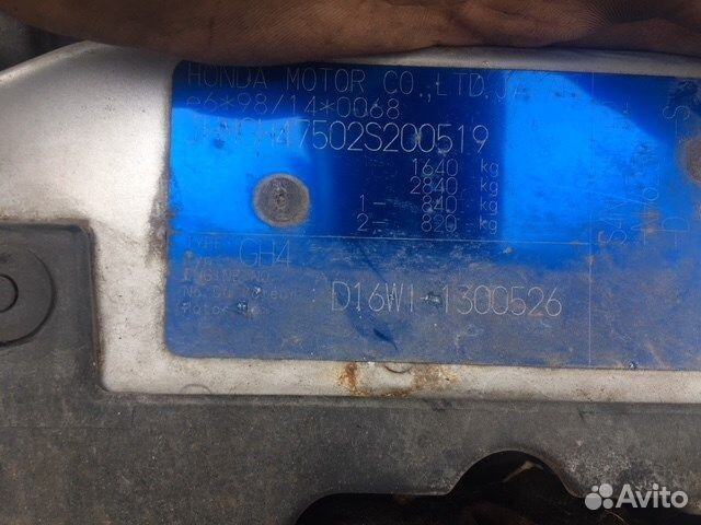 Разбор на запчасти Honda HRV