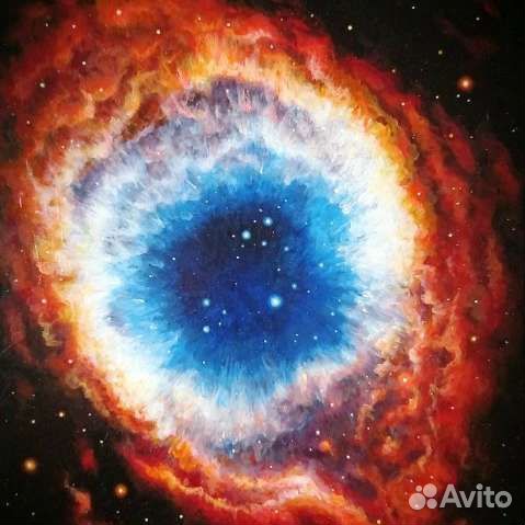 Картина акрилом Космос