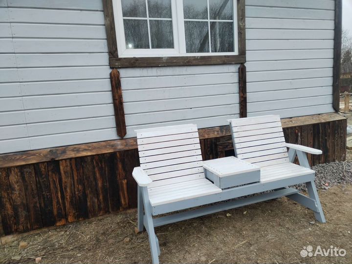 Скамейка со столиком лавка для дачи