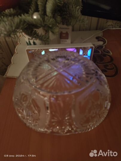 Хрустальная конфетница СССР