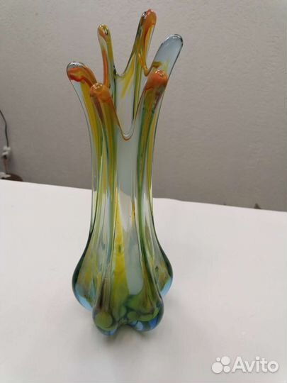Ваза цветное стекло