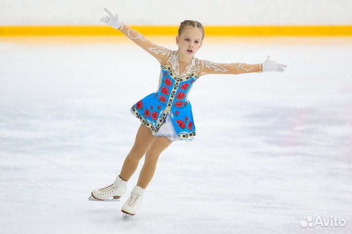 Платье для выступлений фигурному катанию 128-140