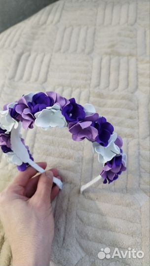 Цветочный ободок на 8марта