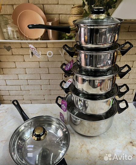 Набор кастрюль новый