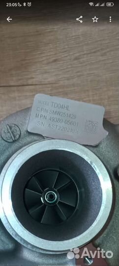 Турбина, турбокомпрессор hover h6 / haval h6 4G15