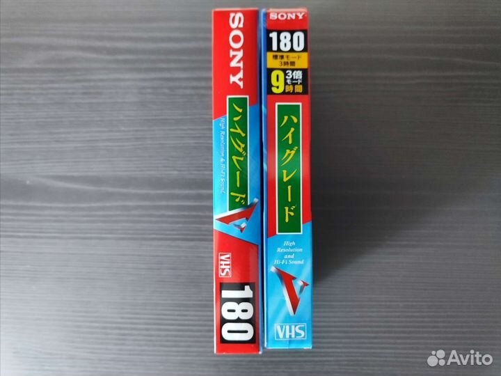 Новые видеокассеты VHS sony T-180