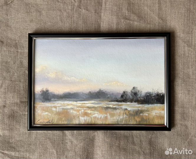 Картина маслом «Март»