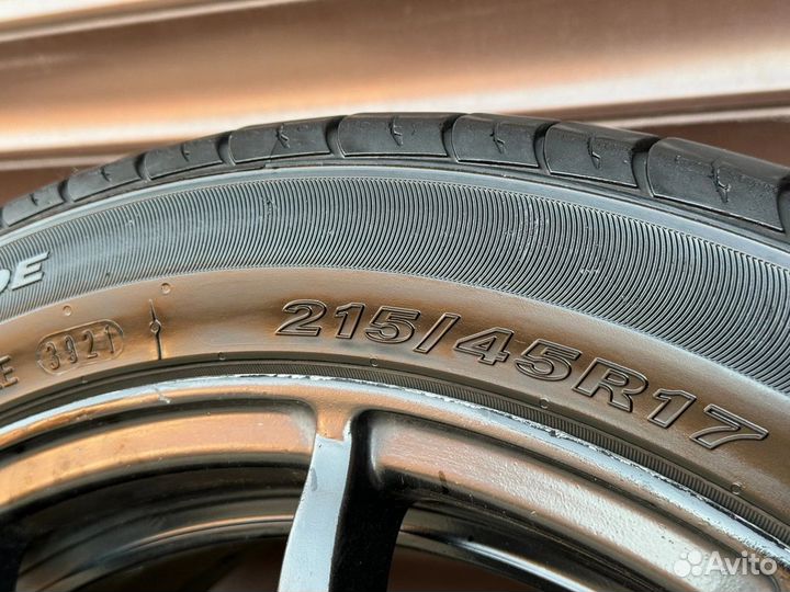 Колеса R17 4x100 в сборе 215/45