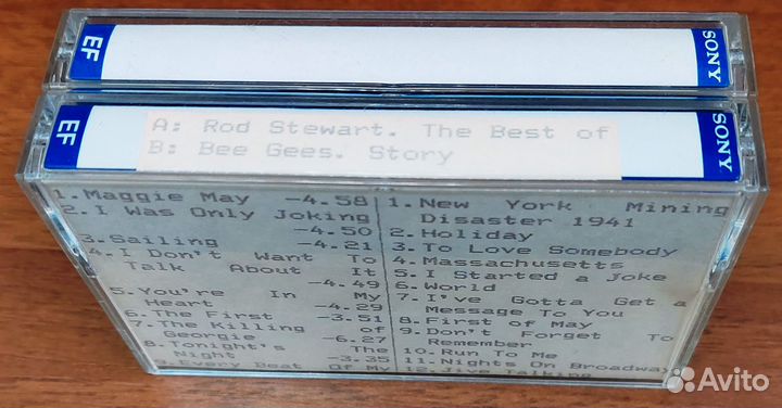 Аудиокассеты Sony, чистые и с записями. Футляр