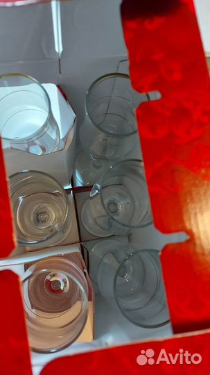 Бокалы для вина новые, набор 6 шт