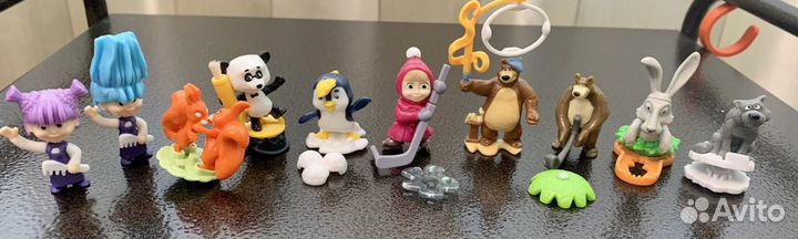 Фигурки Три кота, Мимимишки, Маша и Медведь, Фикси