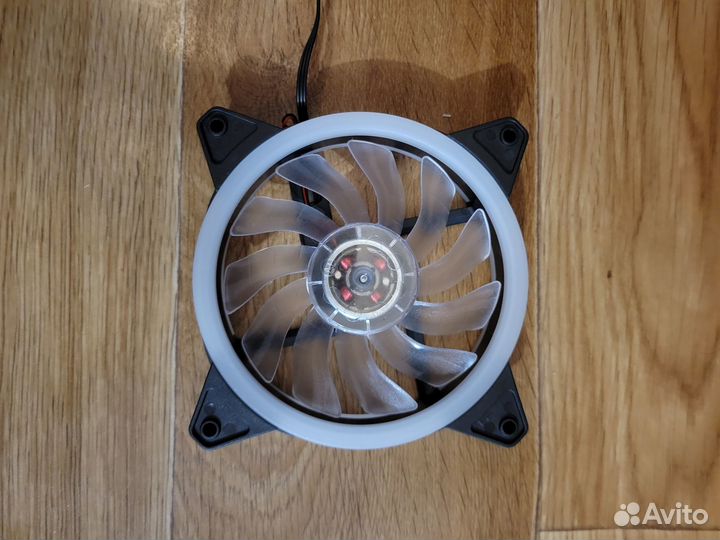 Вентилятор черный с подсветкой LED черный 120мм