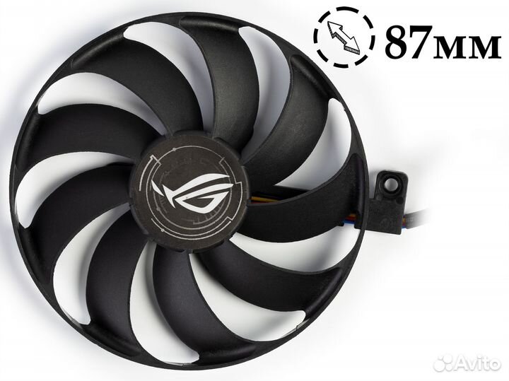Вентилятор для Asus Strix RTX2070 RTX2080 87мм №1