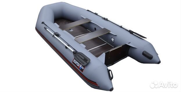 Лодка Хантер 320 Лк серая