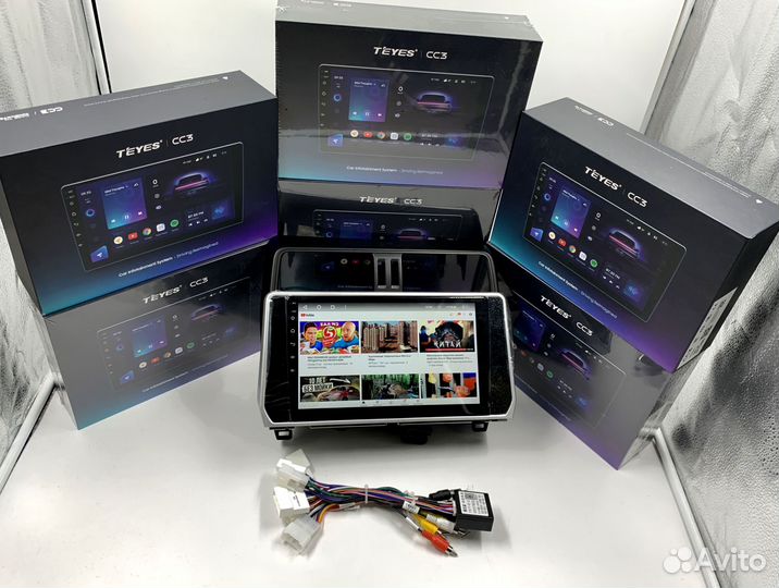 Магнитола на андройде Teyes CC3 6/128 для Toyota