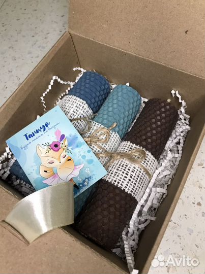 Натуральные свечи и подсвечники ручной работы