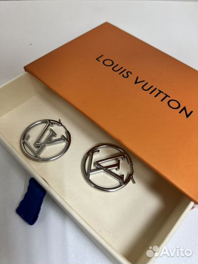 Серьги кольца Louis Vuitton