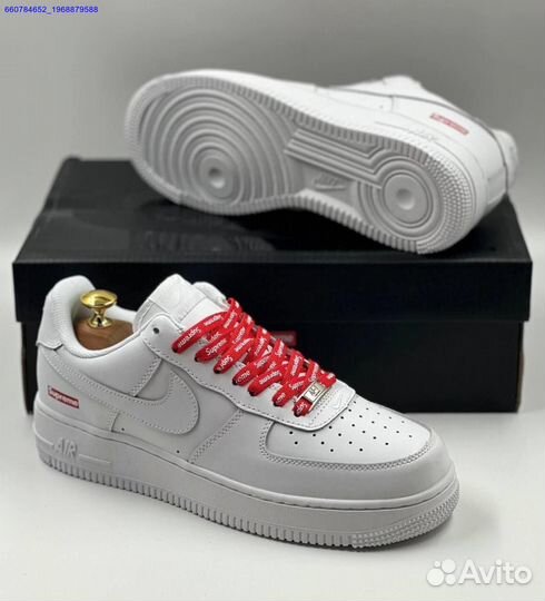 Кроссовки Nike Air Force 1 Low & Supreme (Арт.95307)