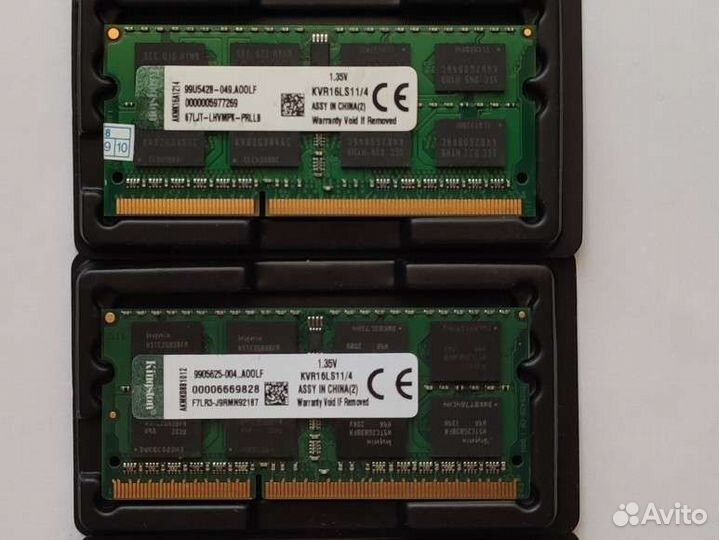 Память для ноутбука SO-dimm DDR3 4GB