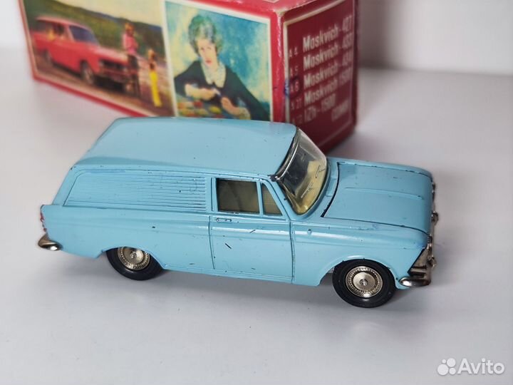 Модель Москвич 434, СССР, голубой, А6, без ми,1:43
