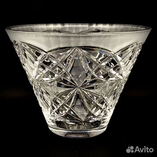 Хрустальная ваза, Дятьково, алмазная грань. СССР